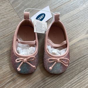 0-3M | New baby girl glitter ombré shoes